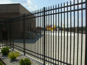 A fence that was put up by a fence company in Ohio