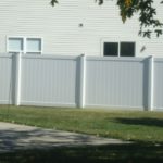White PVC Privacy Fence