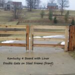 Kentucky 4 Board with Liner Double Gate on Steel Frame (front)