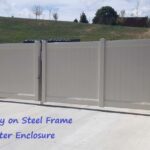 PVC on Steel Frame Dumpster Enclosure