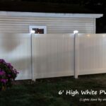 6' High White PVC Privacy