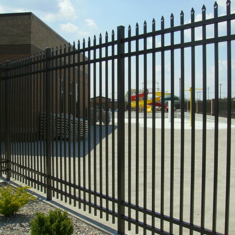 A fence that was put up by a fence company in Ohio